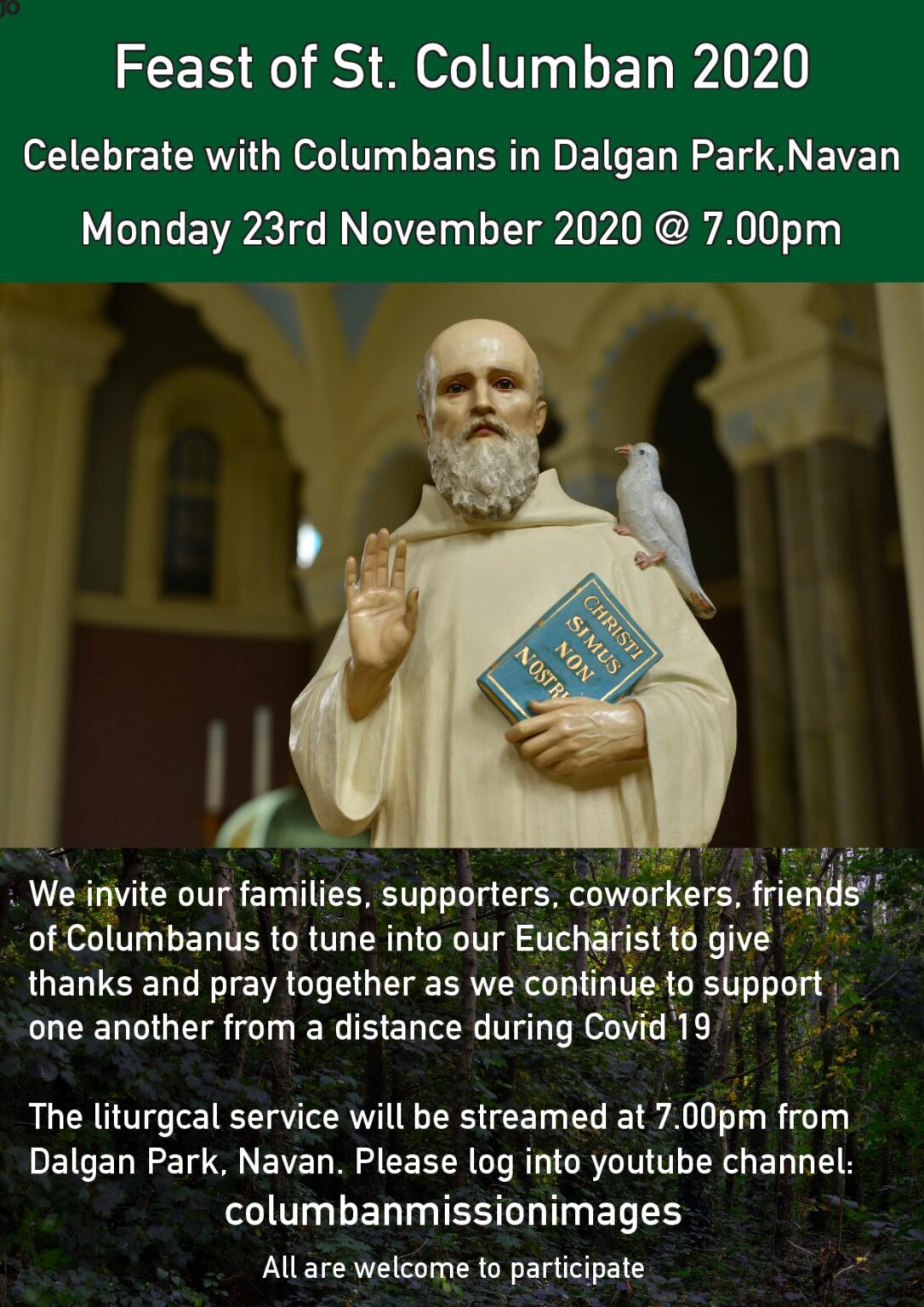 Celebrate The Feast Of St Columbanus On Rd November Columban