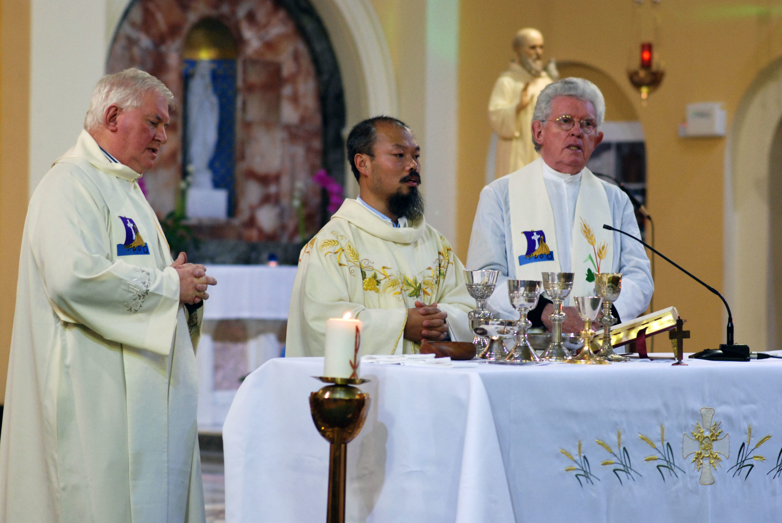 Fr Peter Dong leads celebration for Feast of St Columban