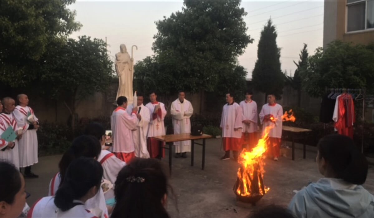 Easter celebrations at Holy Trinity Church in Xiantao
