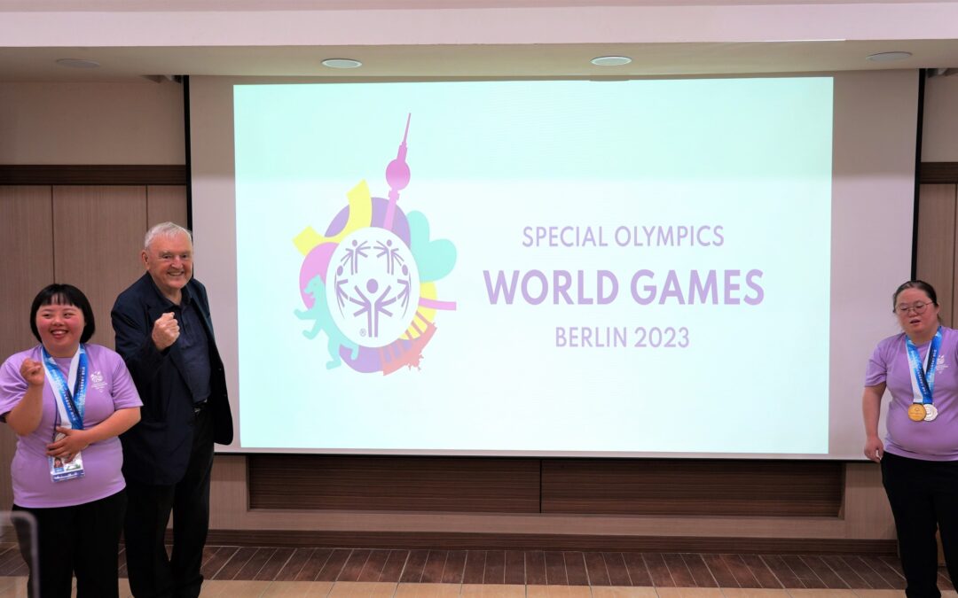 Fr Noel O’Neill bids ‘good luck’ to Special Olympics athletes