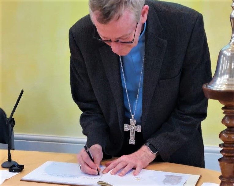 Signing the Columban Charter of Partnership – Bishop Nulty