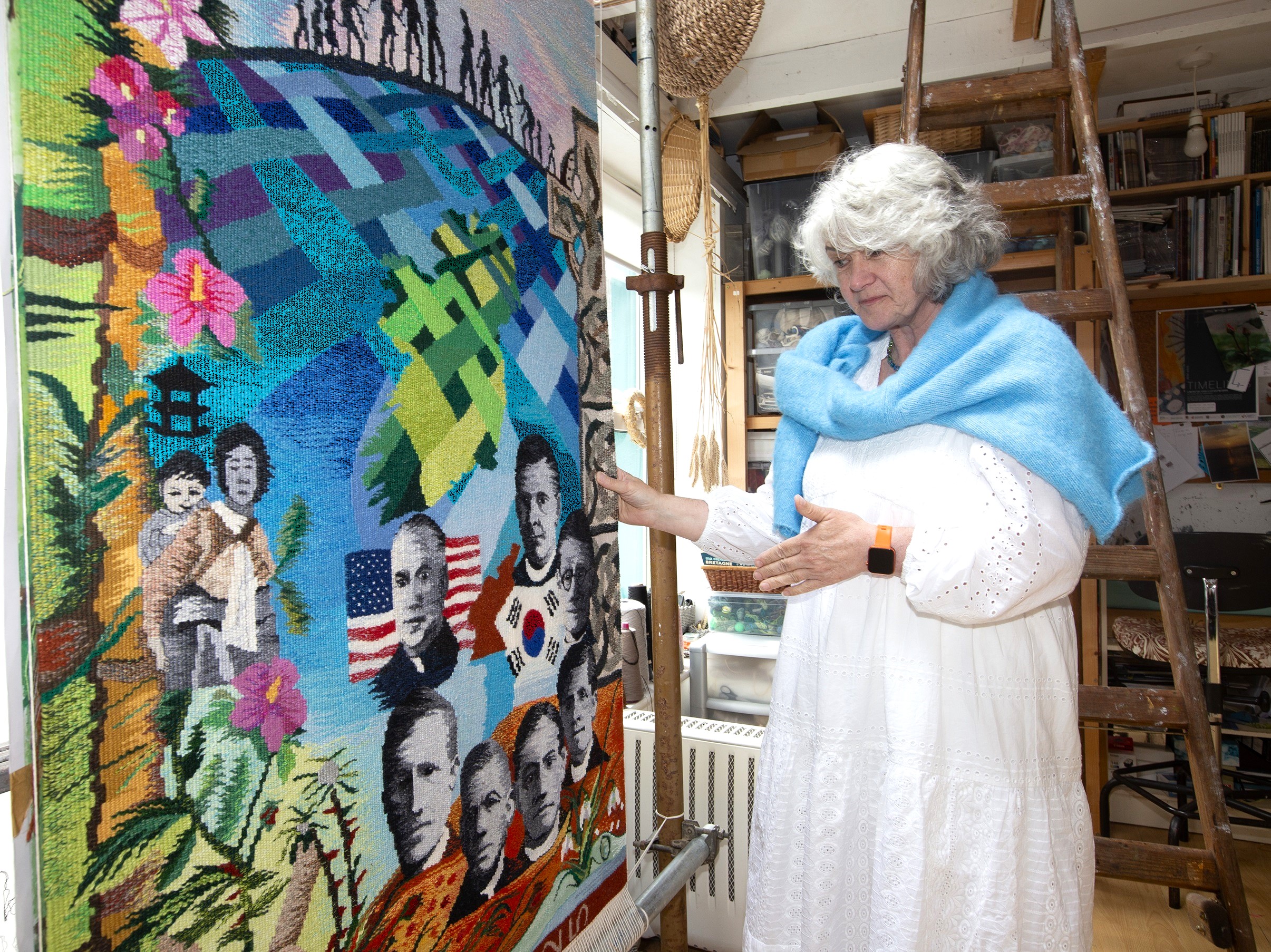 June 2025Frances Crowe TapestryPhoto Brian Farrell